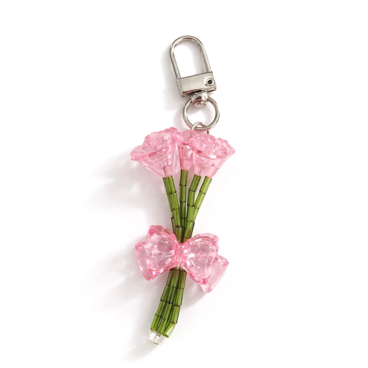 Mini Pink Handmade bouquet Charm