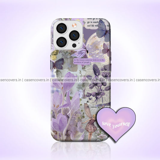 Aesthetic Purple Heart Pop Phone Case