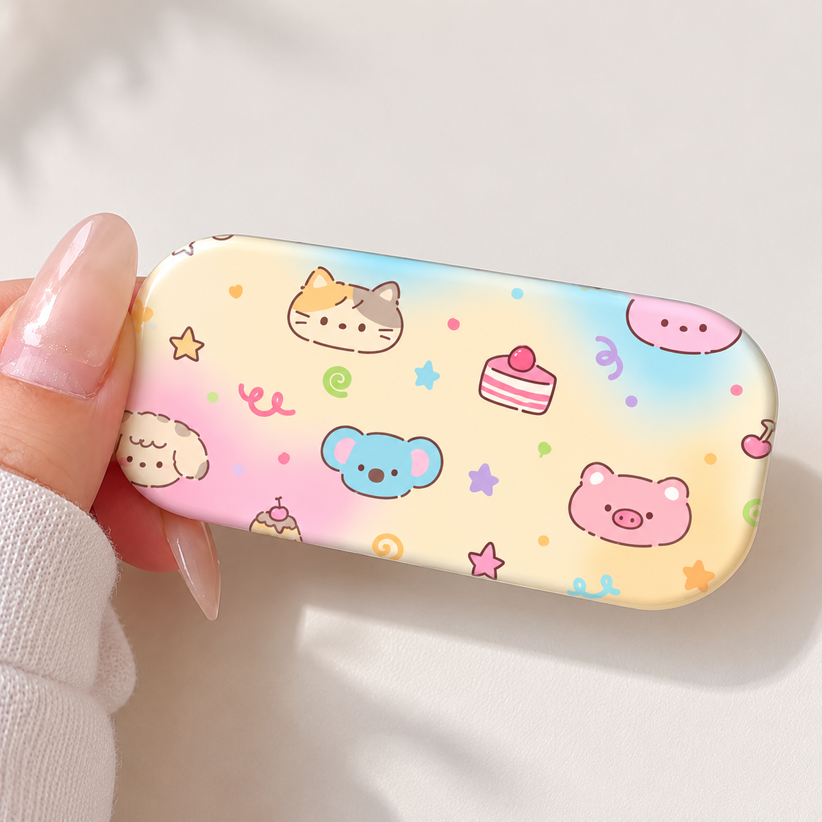 Cute Mirror Stand Sticker For PhoneCase