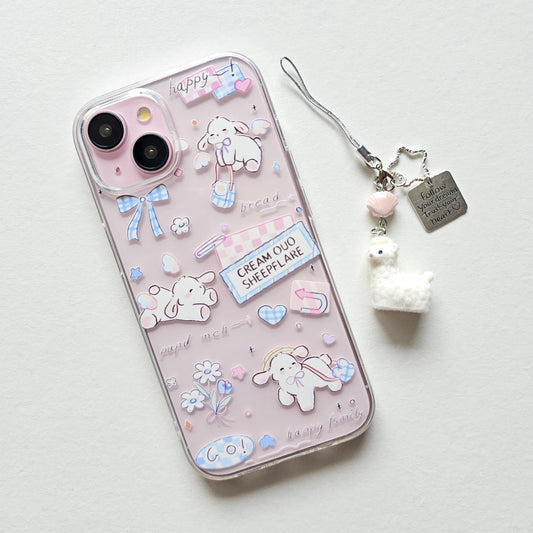 Dreamy Cute Phone Case With Charm