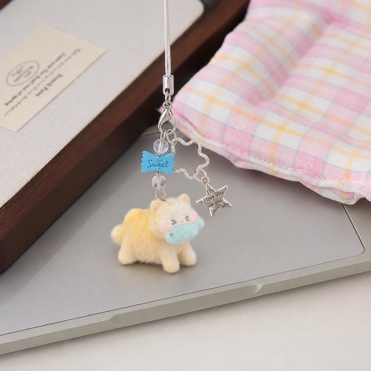 Sugar Cloud Kitty Fish Phone Charm