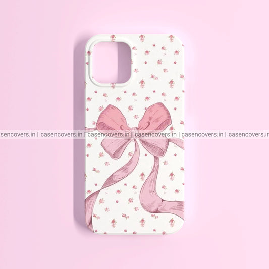 Pink Floral Bow Case