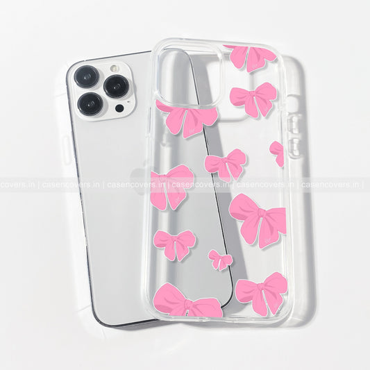 Pretty Pink Bow Clear Case