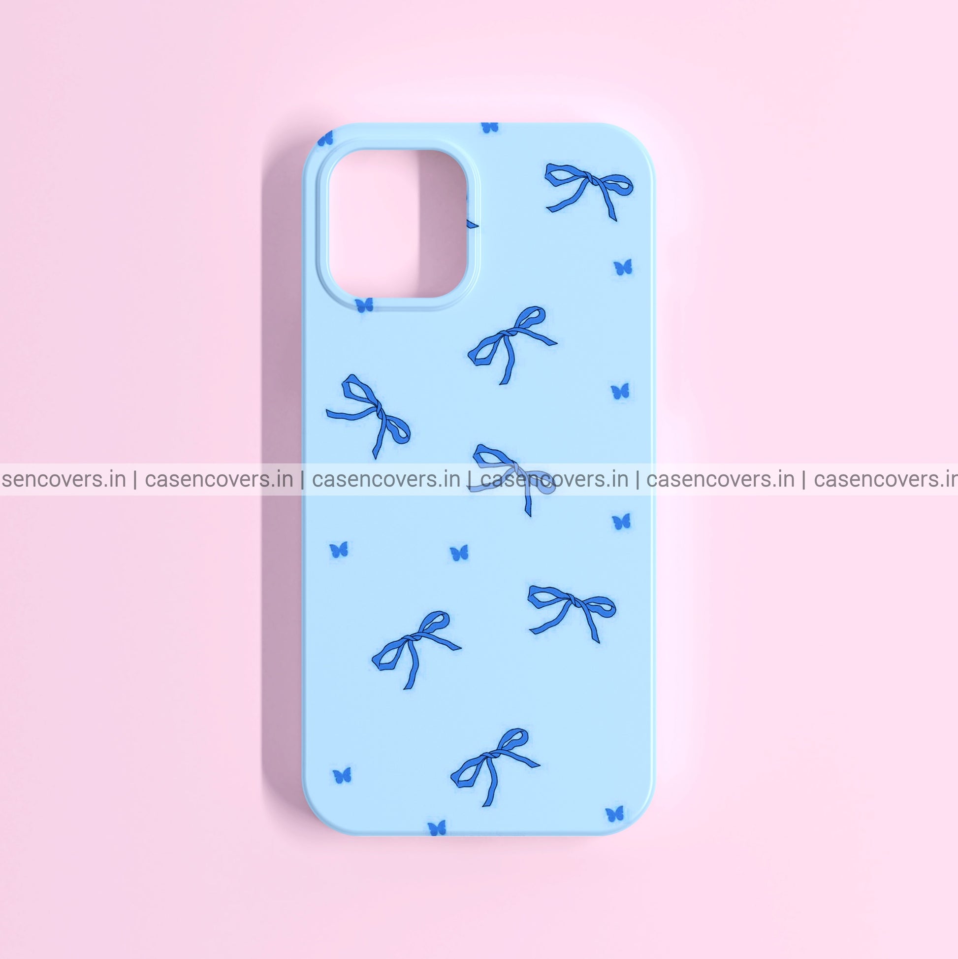 Cute Blue Bow Phone Case Cute Blue Bow Phone Case