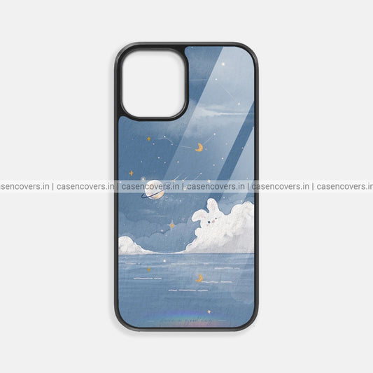Aesthetic Blue Sky Premium Glossy Phone Case