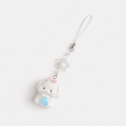 Cute Kitty Fur Phone Charm