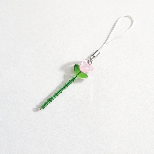 Handmade Pink Petal Phone Charm