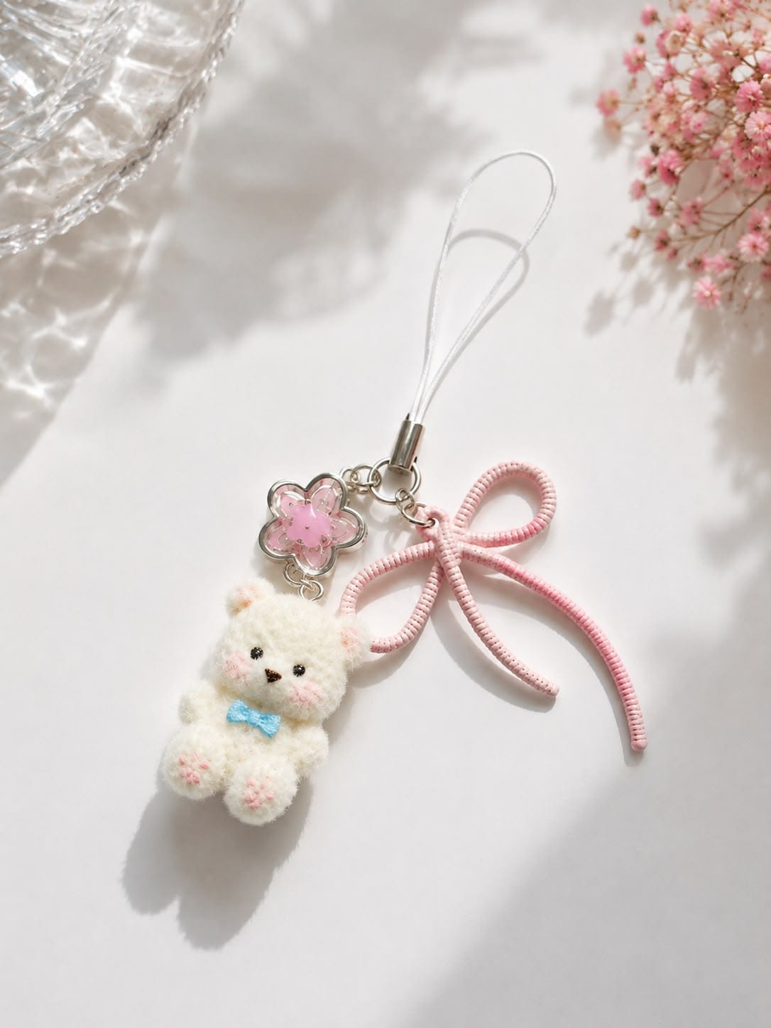 Mochi Bow Bear Charm