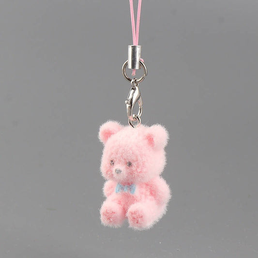 Berry Puff Mini Furr Teddy Phone Charm