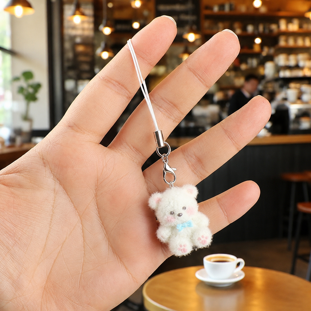 Milk Mochi Furr Teddy Bear Phone Charm