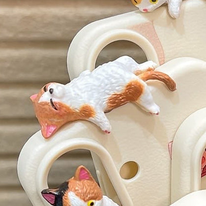 Cute Lying Kitty Phone Topper With Glue