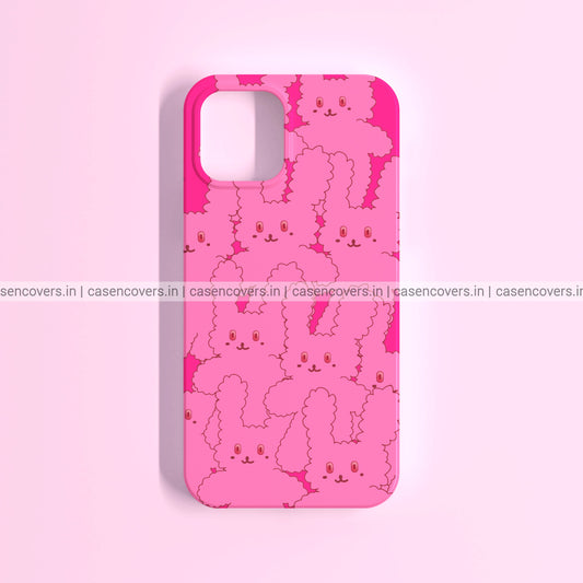 Dark Pink Bunny Phone Case