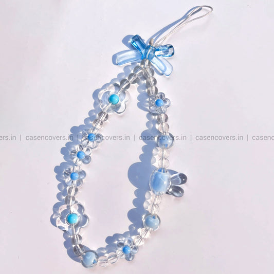 Blue Bunny & Flower Charm