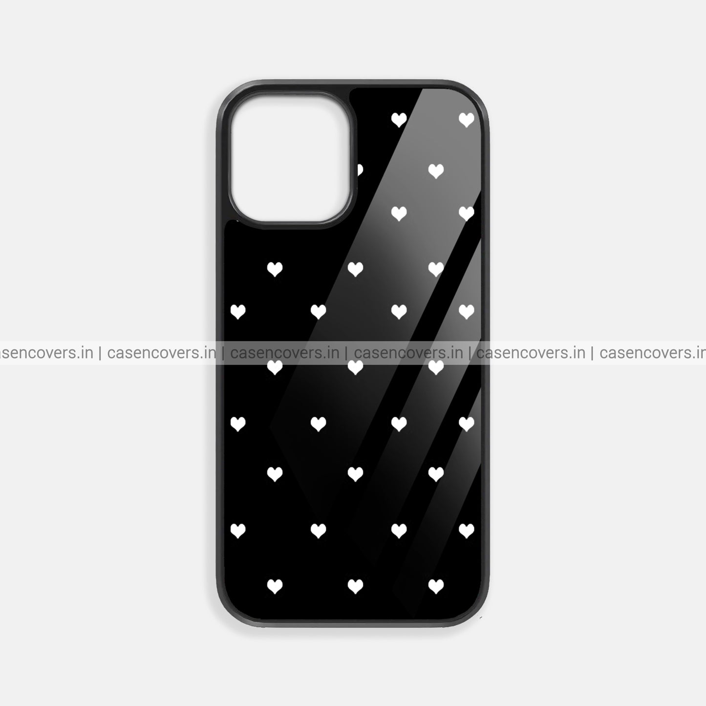 White Hearts Premium Glossy Phone Case