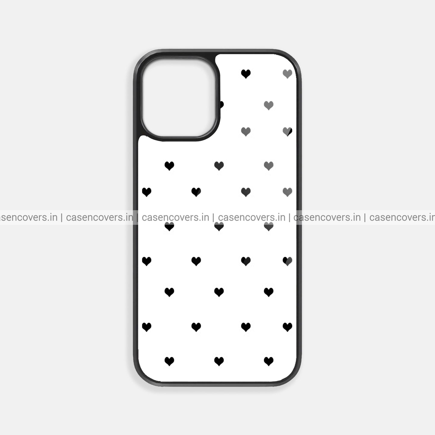 Black Hearts Premium Glossy Phone Case