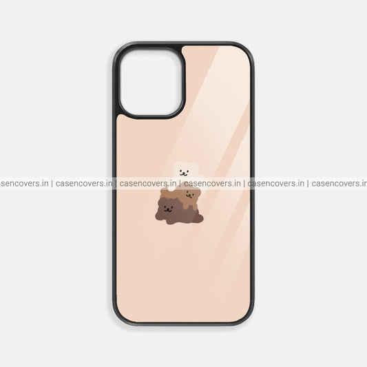 Cute Teddy Brown Premium Glossy Phone Case