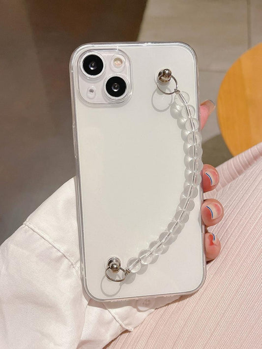 Clear Beads Chain Phone Case