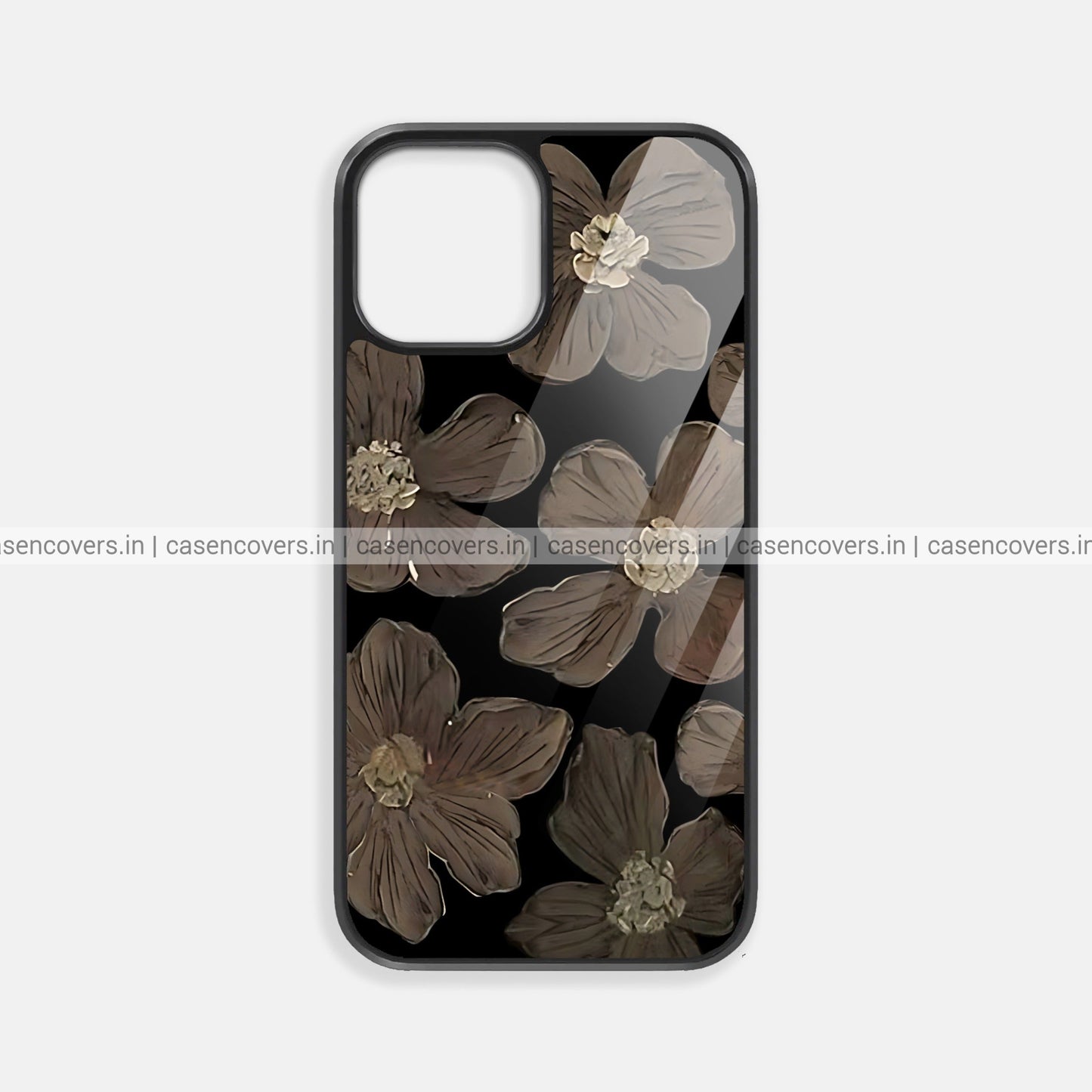 Luxury Floral Glass Case