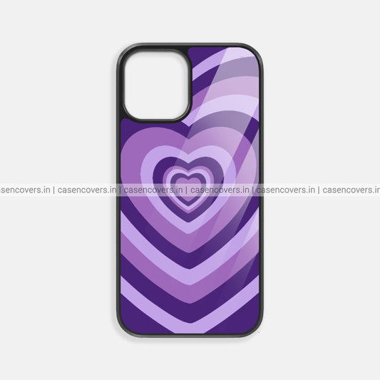 Purple Heart Glass Case