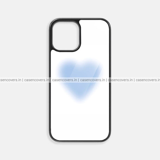 Blue Heart Glass Case