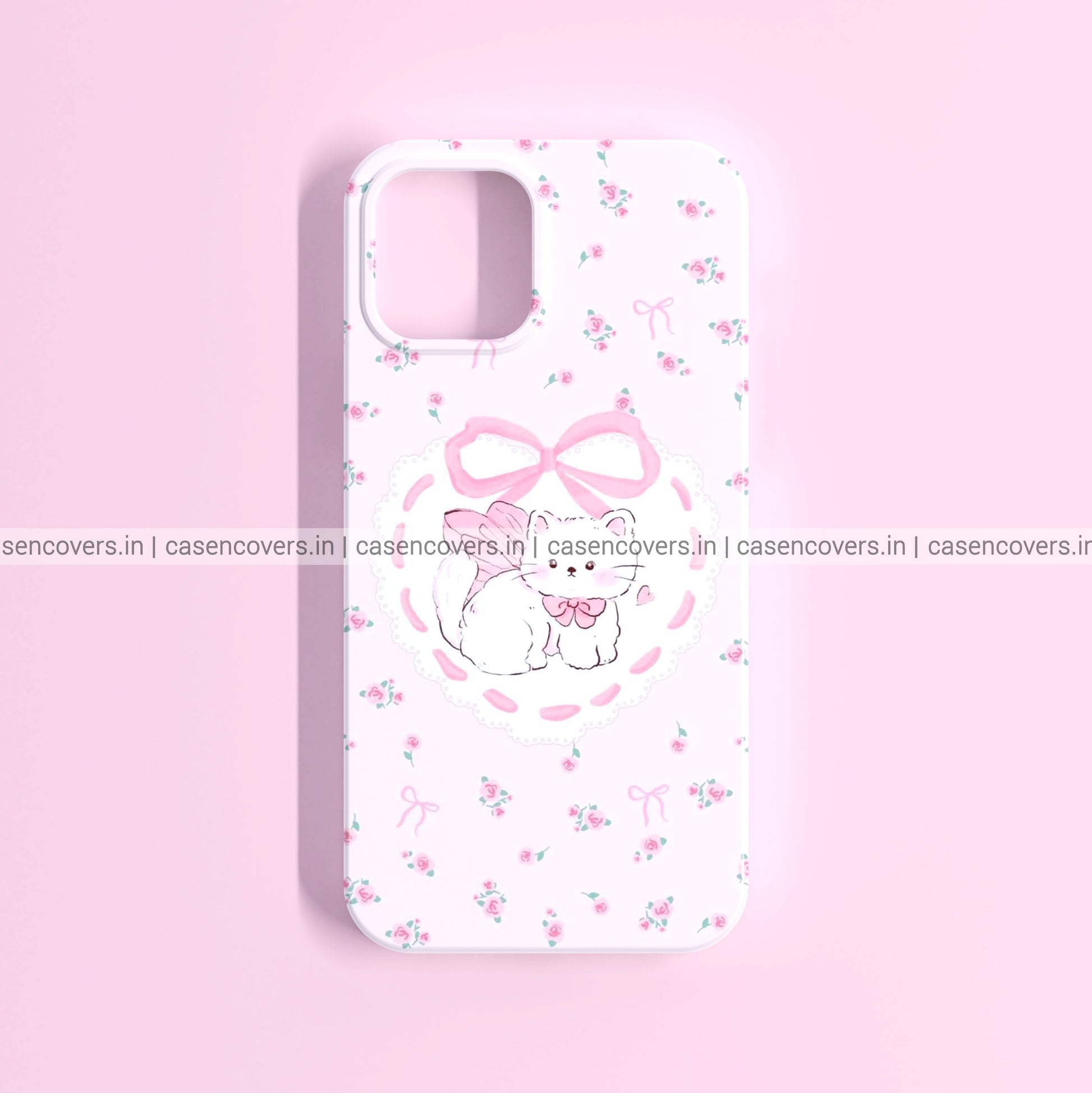 Pink Android A51 Phone Case Cute Pink Kitty Bow Phone Case – CASE