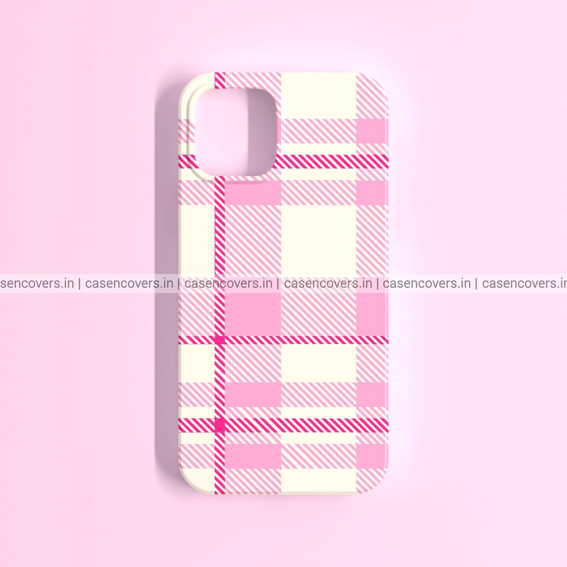 Pink Aesthetic Checks Phone Case – CASE N COVER1