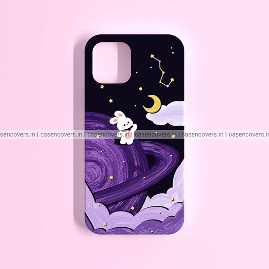 Purple Moon Bunny Case