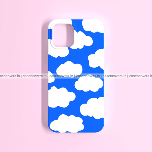 Blue Clouds Aesthetic Phone Case