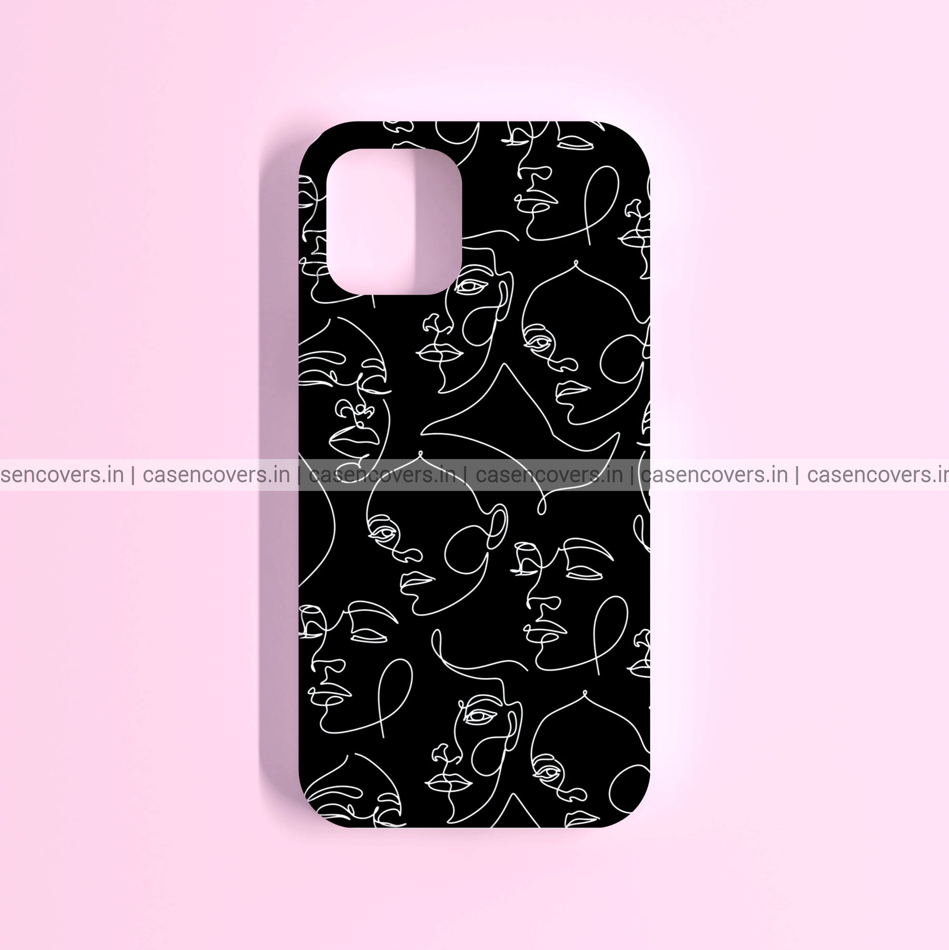 Black Art Aesthetic Phone Case - Main Image