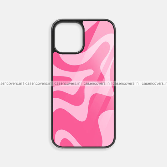 Pink Abstract Premium Glossy Phone Case