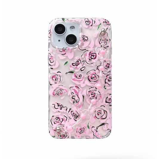 Baby Pink Cute Flower Chain Phone Case