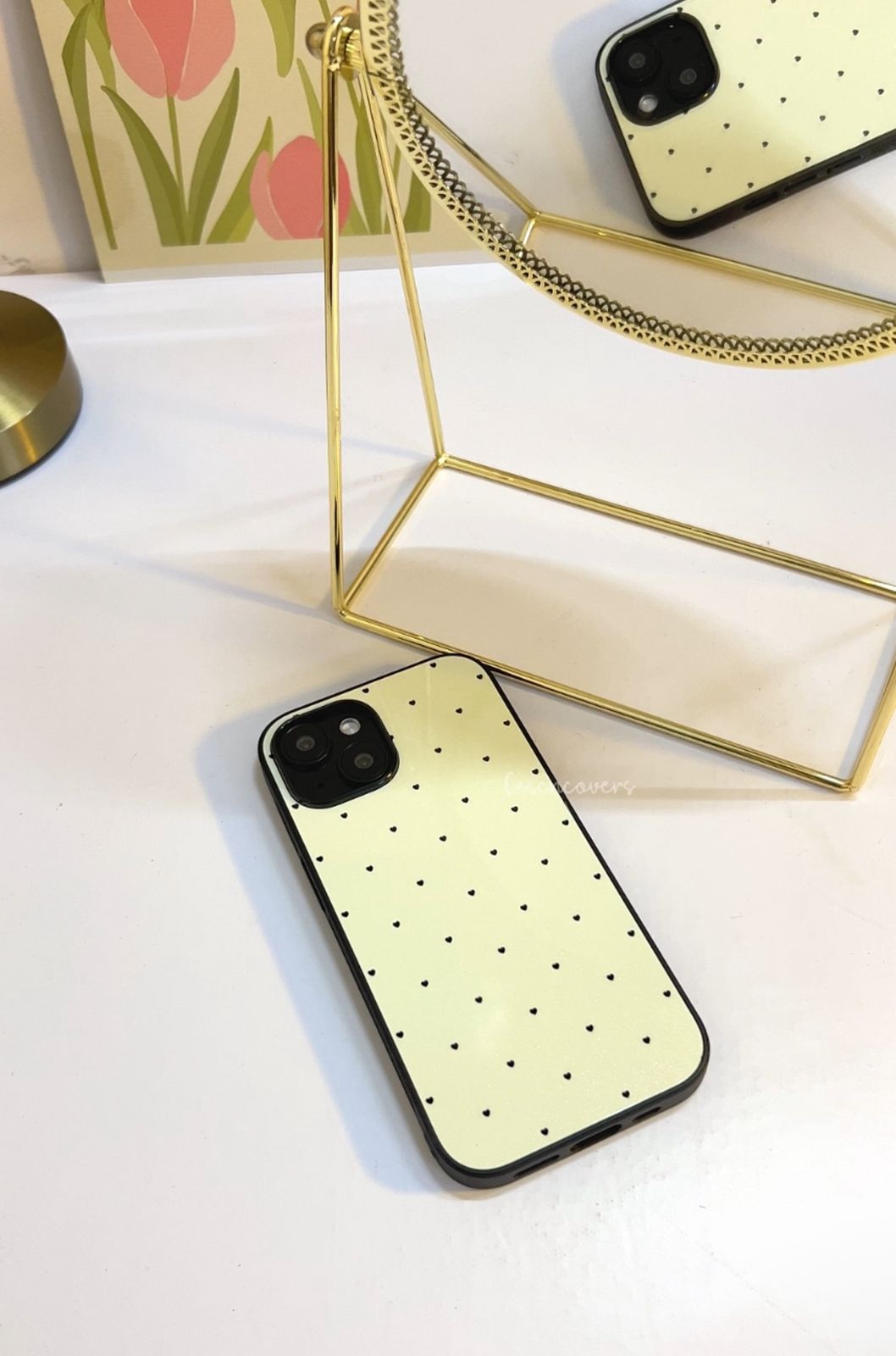 Cute Little Hearts Premium Glossy Phone Case