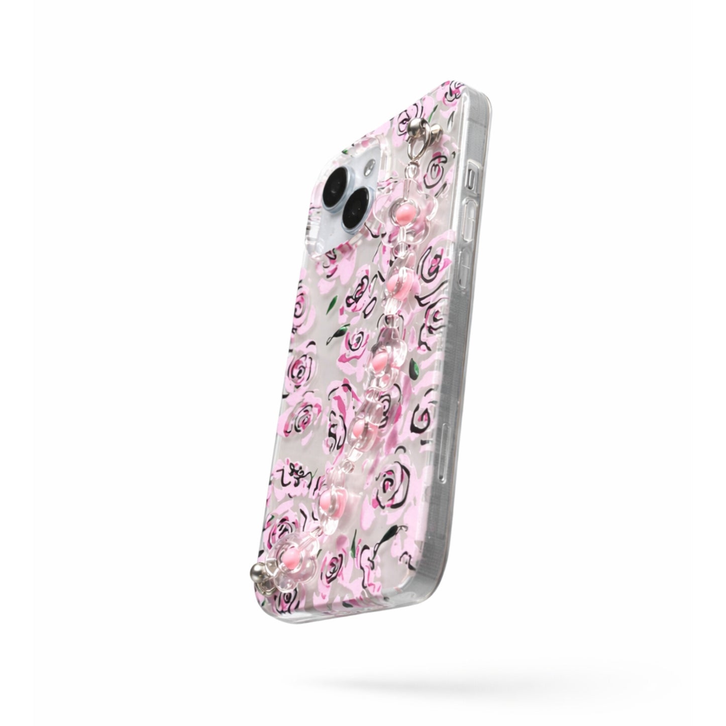 Baby Pink Cute Flower Chain Phone Case