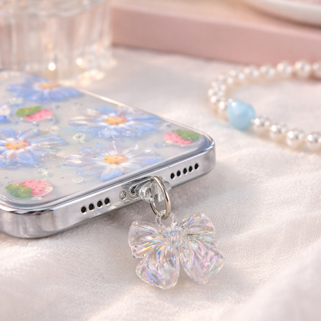 Anti Dust Plug Type C Bow Charm