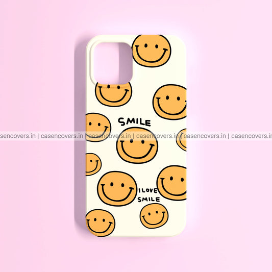 Beige Smiley Phone Case