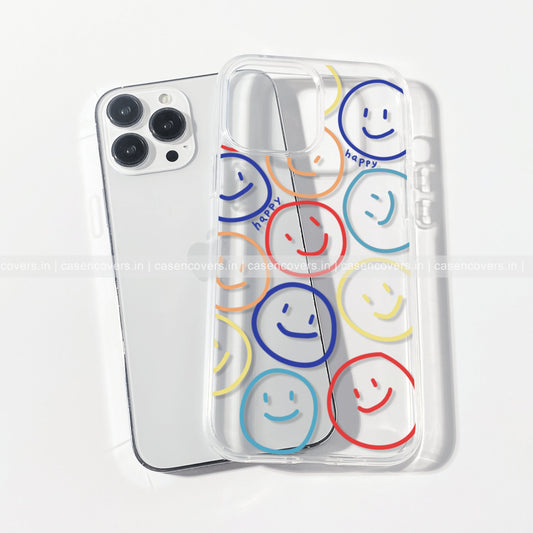 Clear smiley case