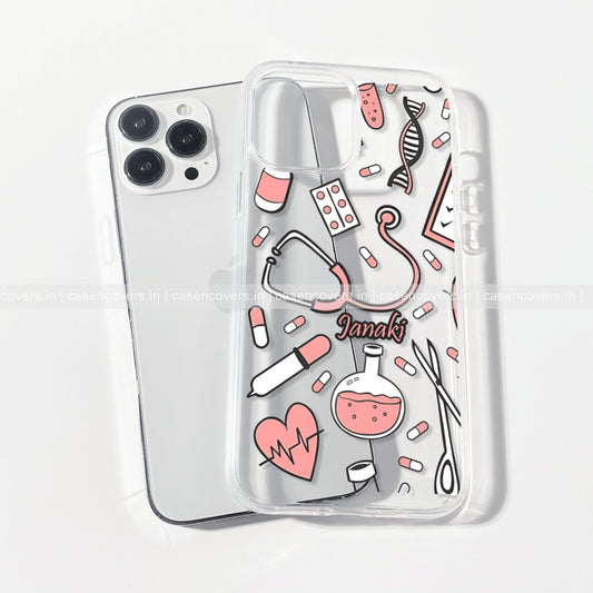 Clear doctor inspired phone case